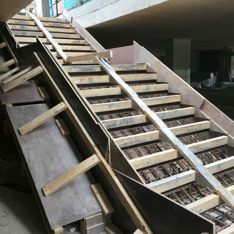 Stair formwork installation completed